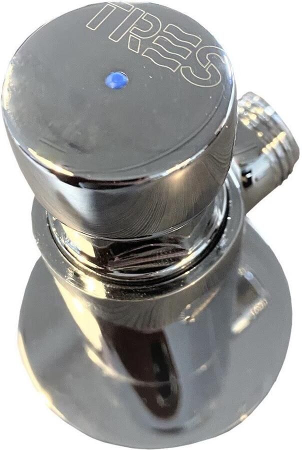 Tres Buitendouche set Tempo | Opbouw | Koudwaterkraan | 1-weg | Rond | Chroom