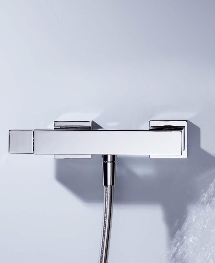 Tres Douchekraan Cuadro | Opbouw | Mengkraan | 1-weg | hoh 15 cm | 1-knop | Vierkant | Chroom - Foto 2