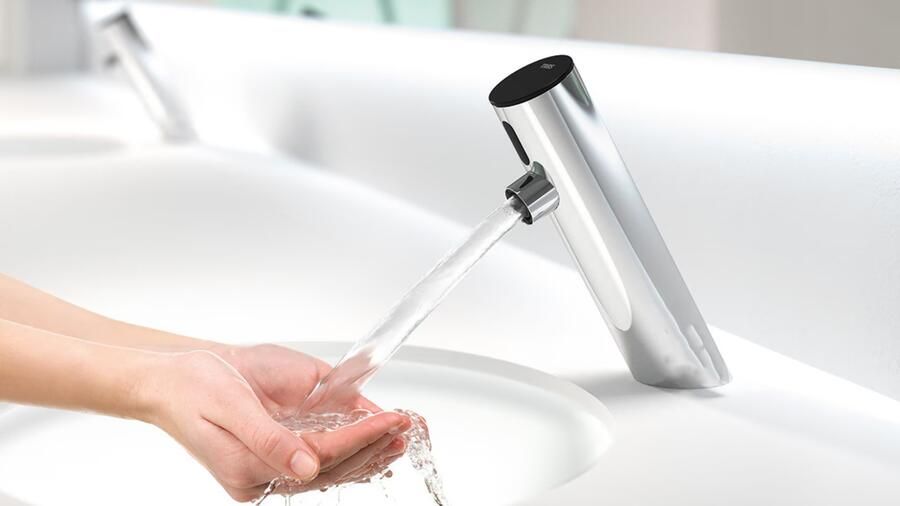 Tres Fonteinkraan Electronic | Opbouw | Koudwater kraan | Standaard model | Infrarood sensor | Rond | Chroom - Foto 3