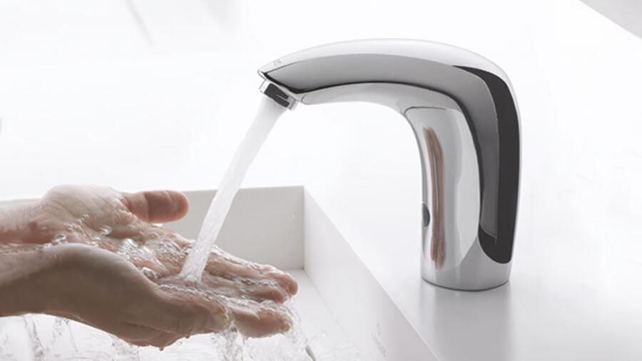 Tres Fonteinkraan touch sensor zelfsluitend Tronic | Opbouw | Koudwater kraan | Standaard model | Rond | Chroom - Foto 2