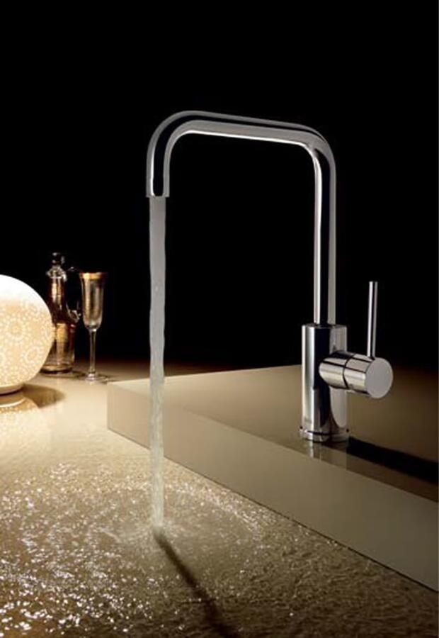 Tres Keukenkraan Max | Opbouw | 360° Draaibaar | Mengkraan | 1-hendel | Rond | Chroom - Foto 3