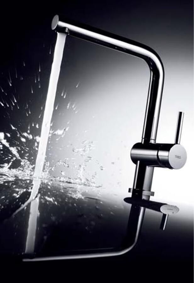 Tres Keukenkraan Top | Opbouw | 360° Draaibaar | Mengkraan | 1-hendel | Rond | Chroom - Foto 2