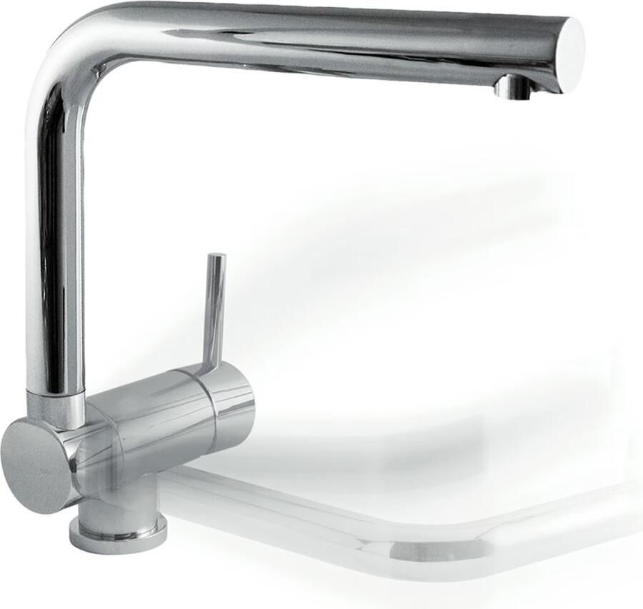 Tres Keukenkraan Top | Opbouw | 360° Draaibaar | Mengkraan | 1-hendel | Rond | Chroom - Foto 4