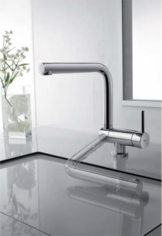 Tres Keukenkraan Top | Opbouw | 360° Draaibaar | Mengkraan | 1-hendel | Rond | Chroom - Foto 3