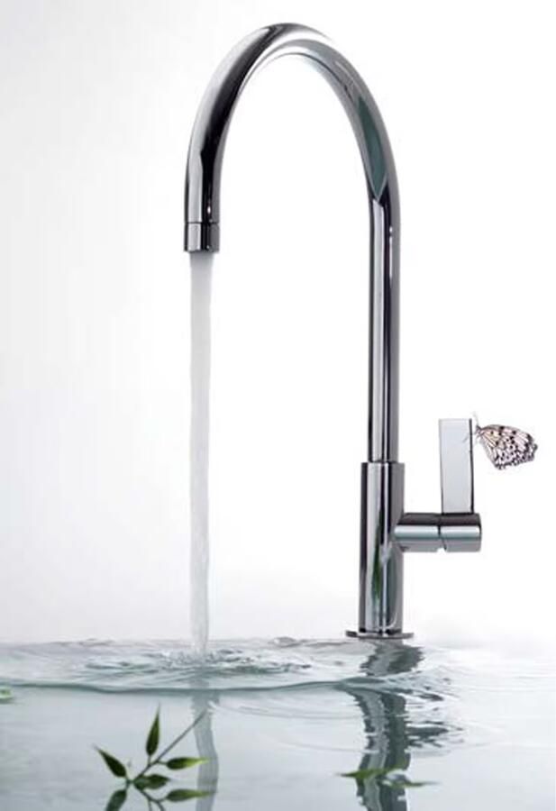 Tres Keukenkraan Top | Opbouw | 360° Draaibaar | Mengkraan | 1-hendel | Rond | Chroom - Foto 2