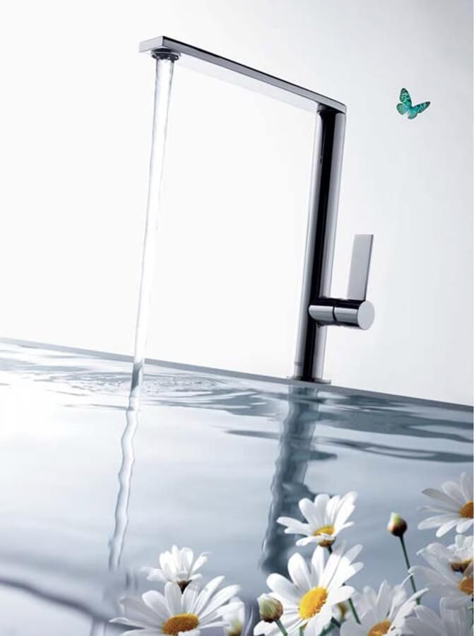 Tres Keukenkraan Top | Opbouw | 360° Draaibaar | Mengkraan | 1-hendel | Rond | Chroom - Foto 2