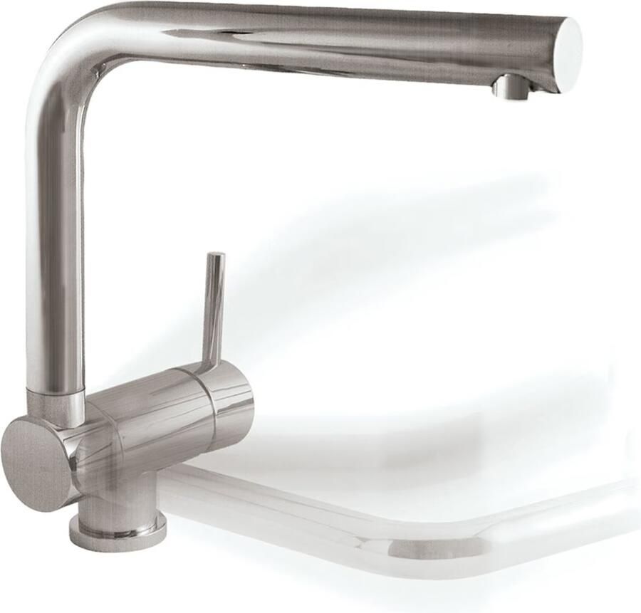 Tres Keukenkraan Top | Opbouw | 360° Draaibaar | Mengkraan | 1-hendel | Rond | RVS look - Foto 3