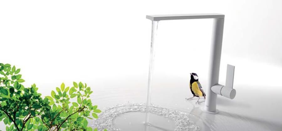 Tres Keukenkraan Top | Opbouw | 360° Draaibaar | Mengkraan | 1-hendel | Rond | Wit mat - Foto 2