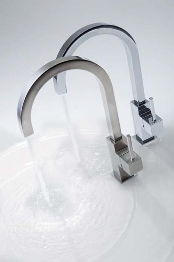 Tres Keukenkraan Top | Opbouw | 360° Draaibaar | Mengkraan | 1-hendel | Vierkant | RVS look - Foto 2