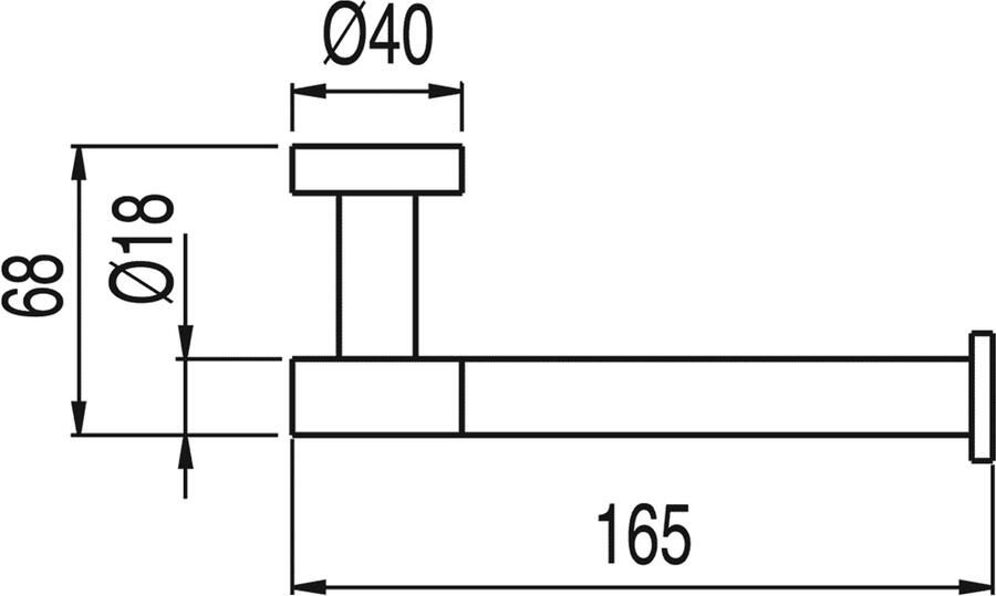 Tres Max toiletrol houder rond 24k Goud mat - Foto 1