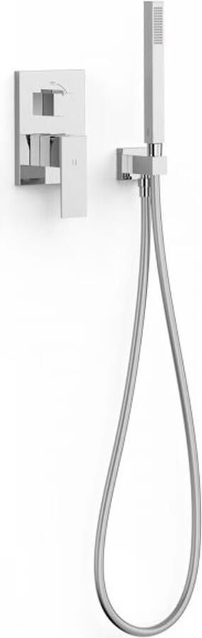 Tres Regendouche set Cuadro | Inbouw | Mengkraan | 2-weg | Vierkant | Chroom