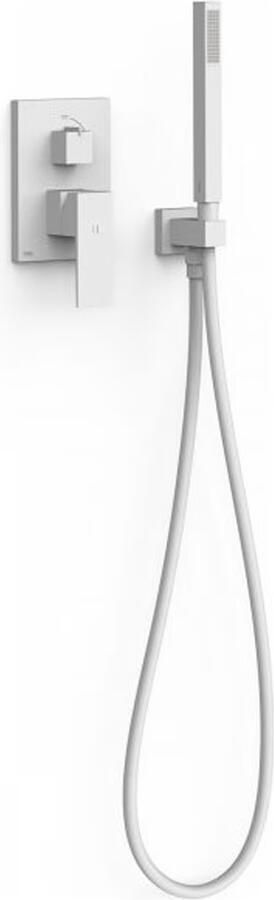 Tres Regendouche set Cuadro | Inbouw | Mengkraan | 2-weg | Vierkant | Wit mat - Foto 3