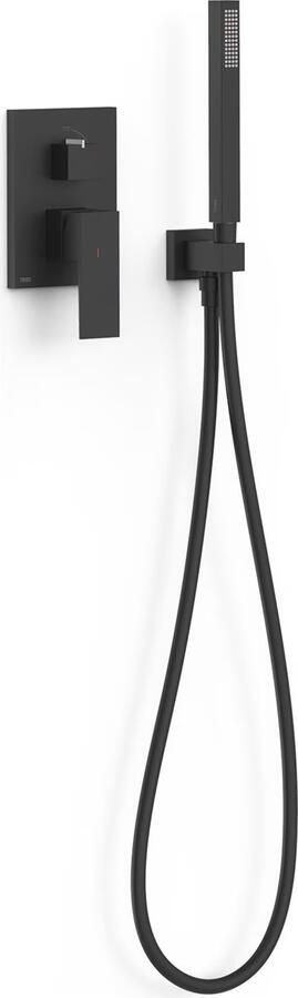 Tres Regendouche set Cuadro | Inbouw | Mengkraan | 2-weg | Vierkant | Zwart mat - Foto 2