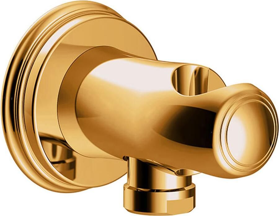 Tres Regendouche set electronisch Shower Technology Classic | Inbouw | Thermostaatkraan | 3-weg | Vintage | 24k Goud glans