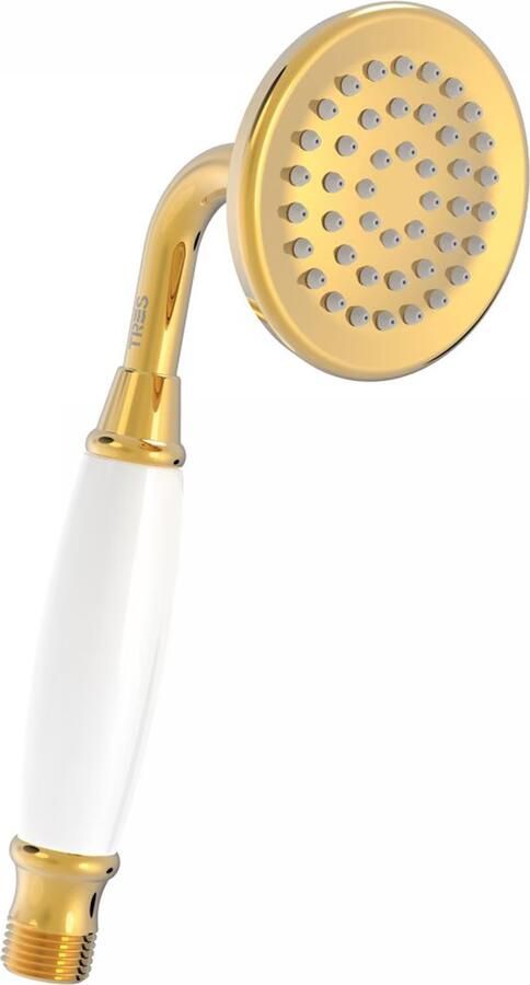 Tres Regendouche set electronisch Shower Technology Classic | Inbouw | Thermostaatkraan | 3-weg | Vintage | 24k Goud glans - Foto 3