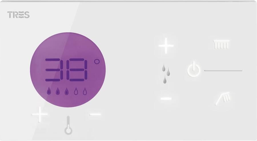 Tres Regendouche set electronisch Shower technology | Inbouw | Thermostaatkraan | 2-weg | Rond | Chroom - Foto 4