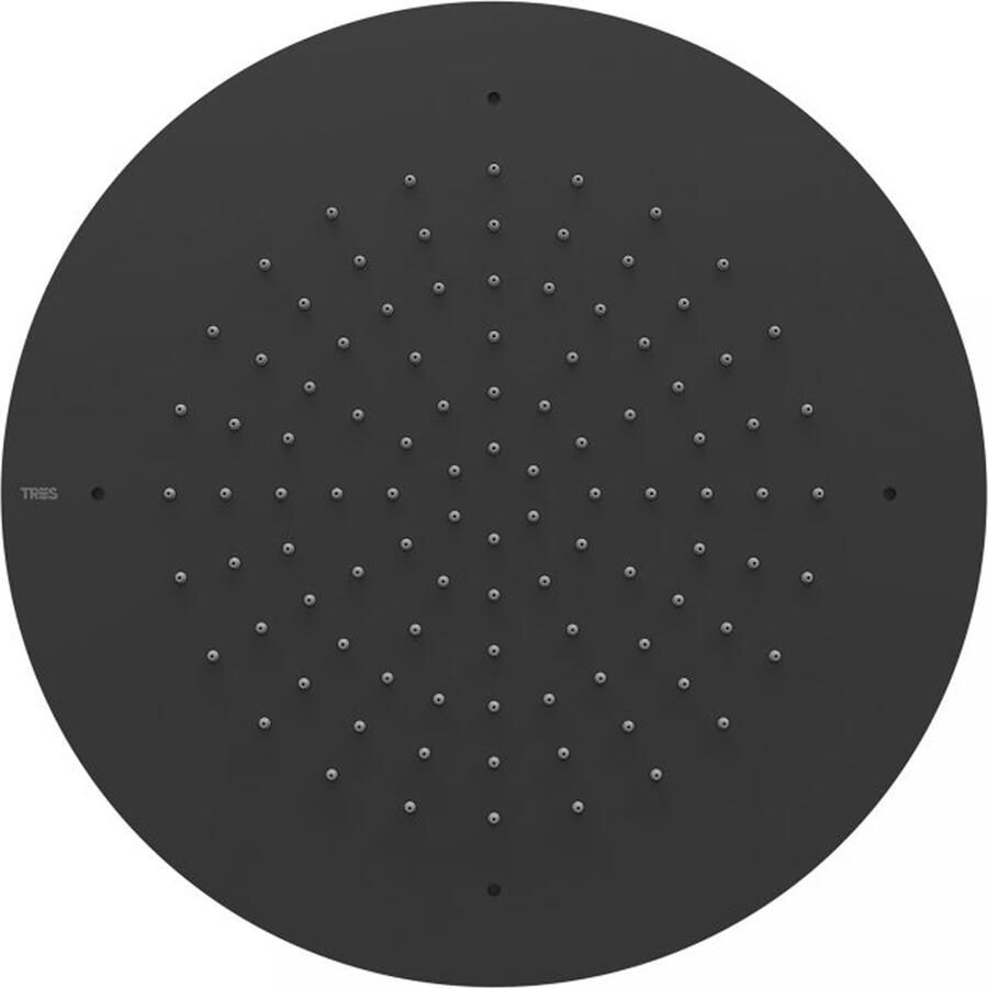 Tres Regendoucheset Inbouw Project Rond 38 cm Met Plafonddouche en Handdoucheset met Staafhanddouche Rapid Box Mat Zwart - Foto 4