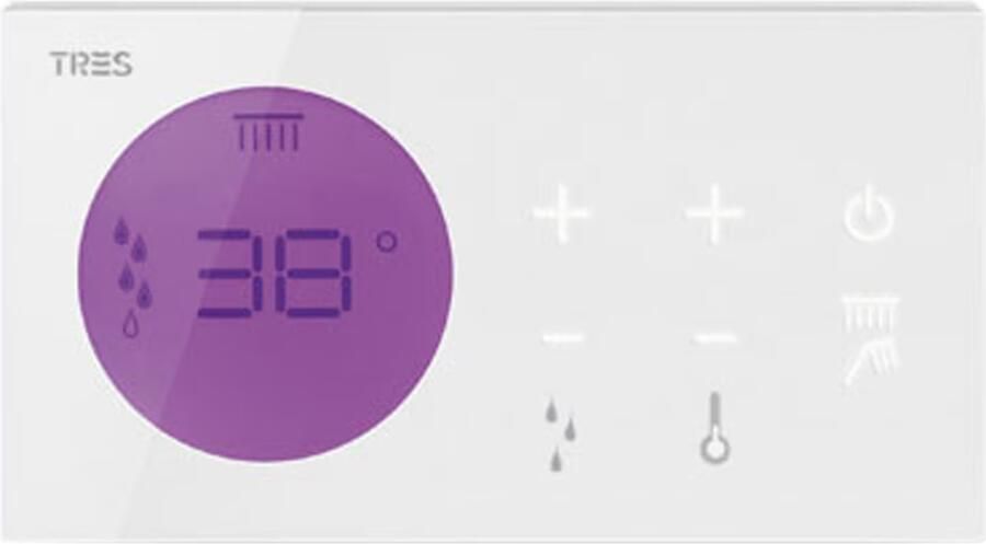 Tres Regendouche set electronisch Shower technology | Inbouw | Thermostaatkraan | 2-weg | Rond | Chroom - Foto 3