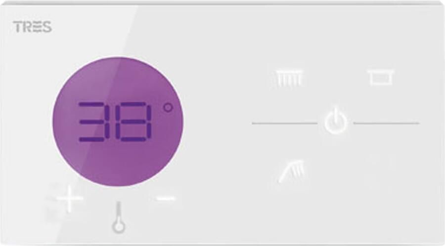 Tres Regendouche set electronisch Shower technology | Inbouw | Thermostaatkraan | 3-weg | Vierkant | Chroom - Foto 3