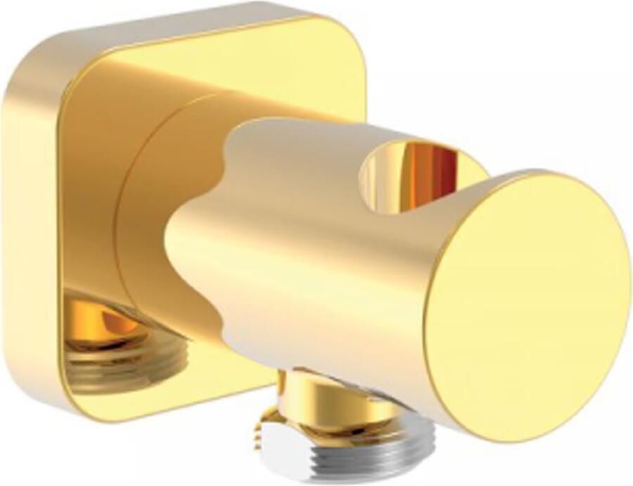 Tres Regendouche set Loft | Inbouw | Mengkraan | 2-weg | Vierkant | 24k Goud glans