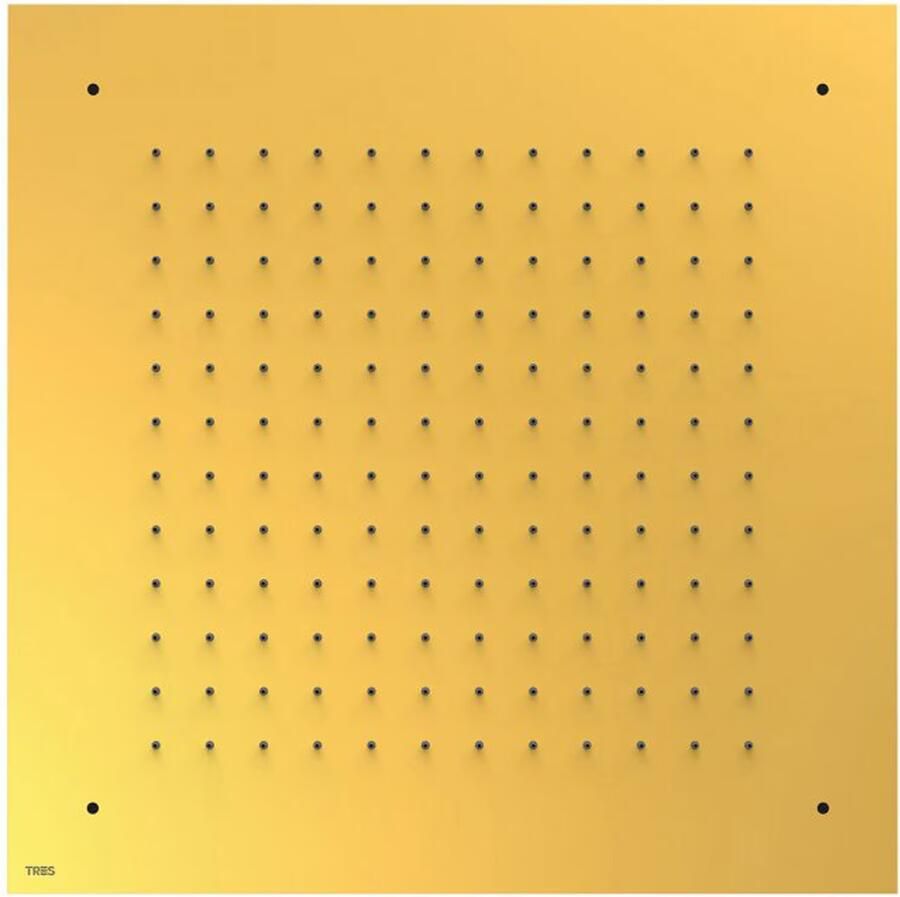 Tres Regendouche set Slim | Inbouw | Mengkraan | 2-weg | Vierkant | 24k Goud glans