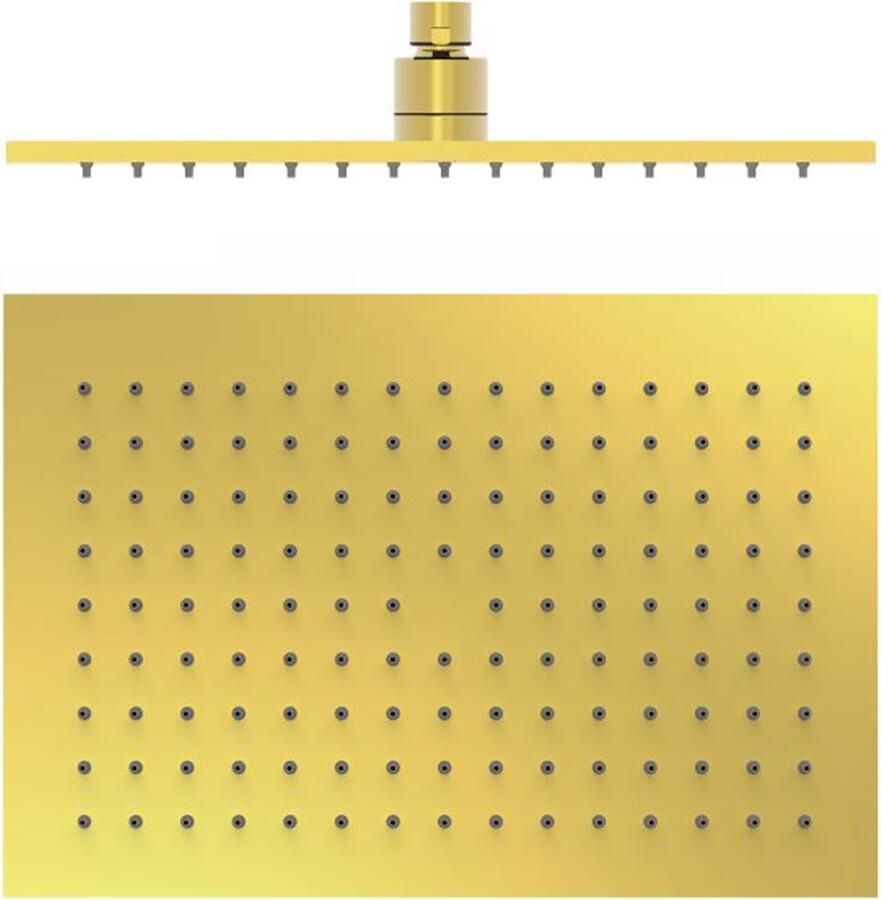 Tres Regendouche set Slim | Inbouw | Mengkraan | 2-weg | Vierkant | 24k Goud glans - Foto 3