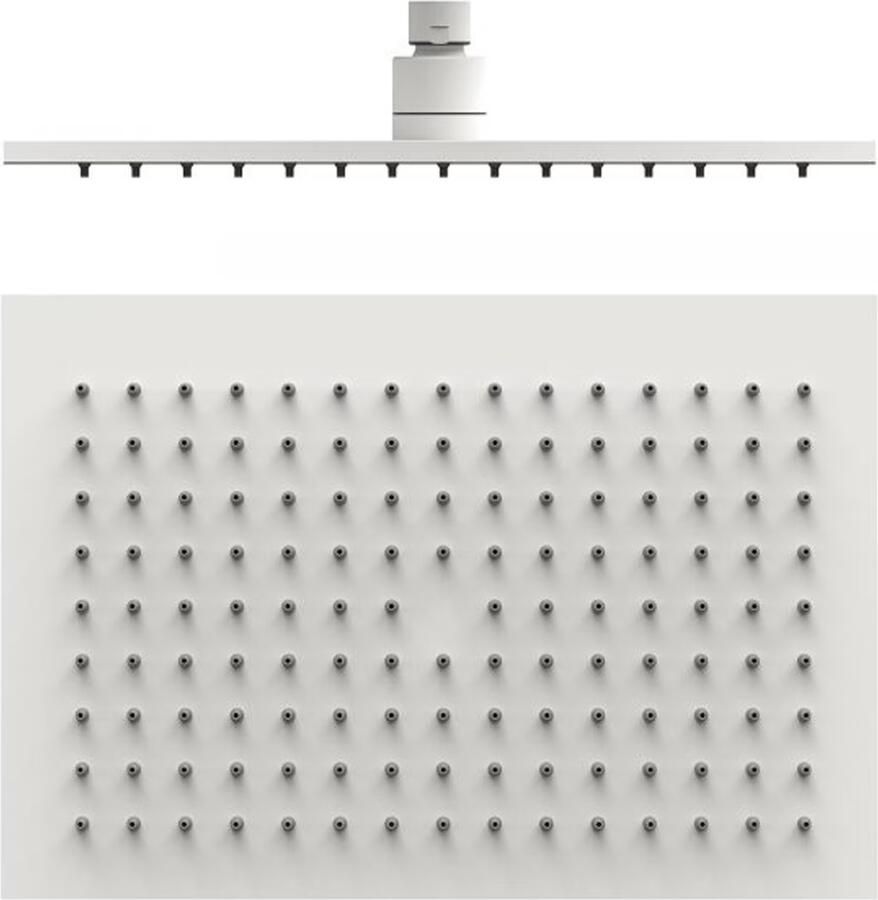 Tres Regendouche set Slim | Inbouw | Mengkraan | 2-weg | Vierkant | Wit mat - Foto 3