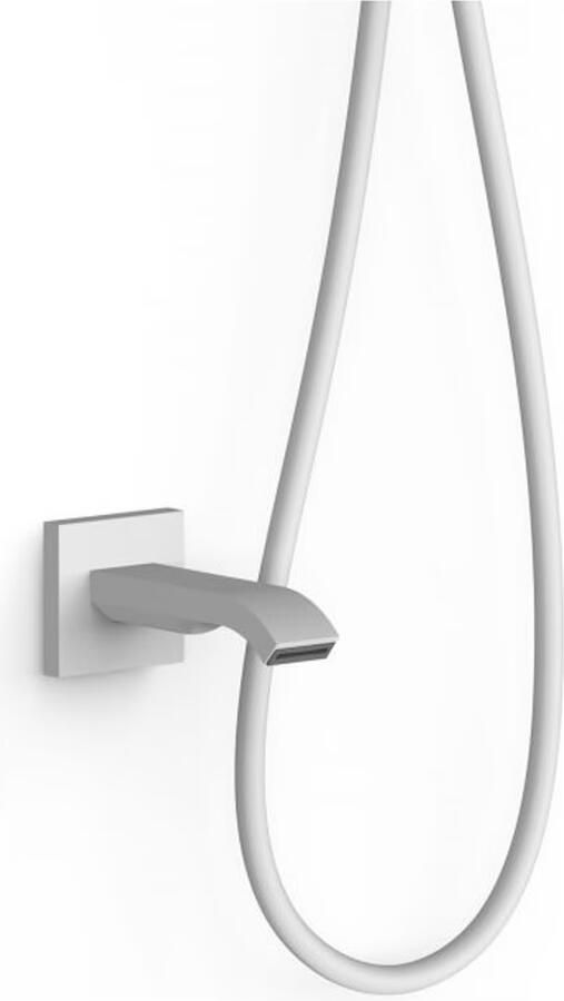 Tres Regendouche set Slim | Inbouw | Mengkraan | 2-weg | Vierkant | Wit mat - Foto 3