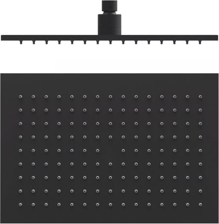 Tres Regendouche set Slim | Inbouw | Mengkraan | 2-weg | Vierkant | Zwart mat