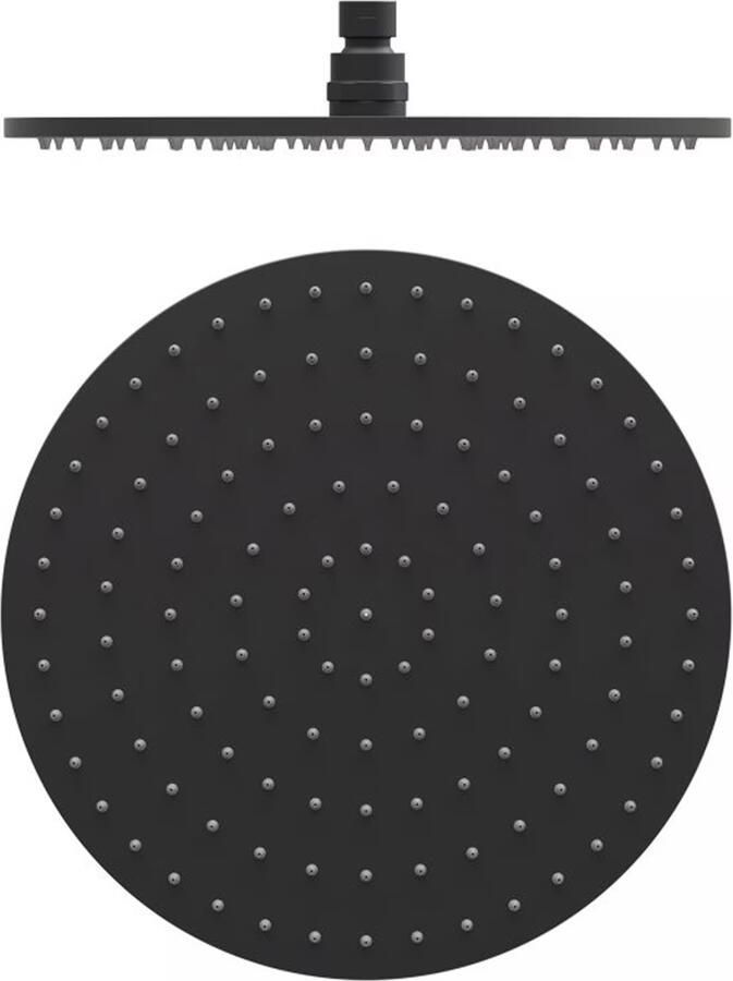 Tres Regendoucheset Inbouw Study Exclusive Rond 30 cm Met Wandarm en Handdoucheset met Staafhanddouche Rapid Box Mat Zwart - Foto 3