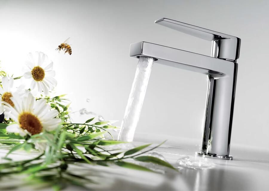 Tres Wastafelkraan Class | Opbouw | Mengkraan | Standaard model | 1-hendel | Rond | Chroom - Foto 2