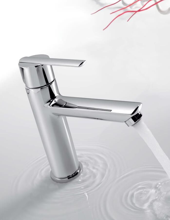 Tres Wastafelkraan Lex | Opbouw | Mengkraan | Standaard model | 1-hendel | Rond | Chroom - Foto 2