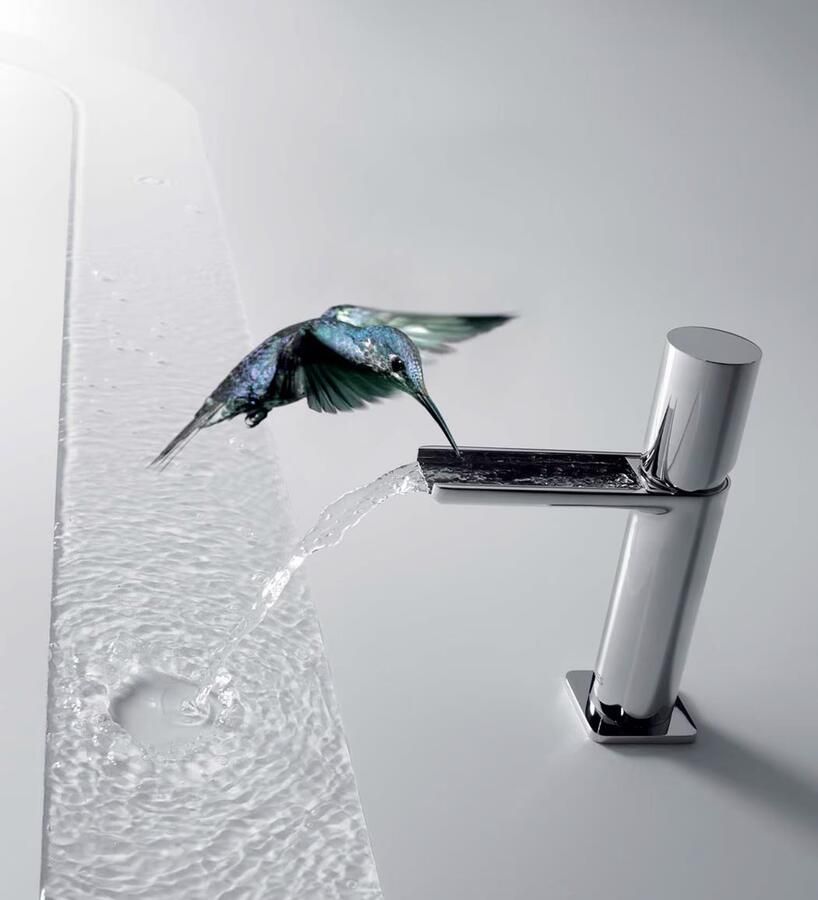 Tres Wastafelkraan Loft | Opbouw | Mengkraan | Waterval uitloop | Standaard model | 1-knop | Rond | Chroom - Foto 3