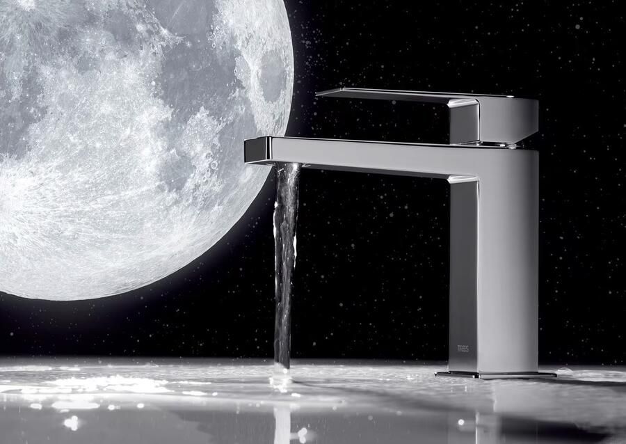 Tres Wastafelkraan Slim | Opbouw | Mengkraan | Standaard model | 1-hendel | Vierkant | Chroom - Foto 2