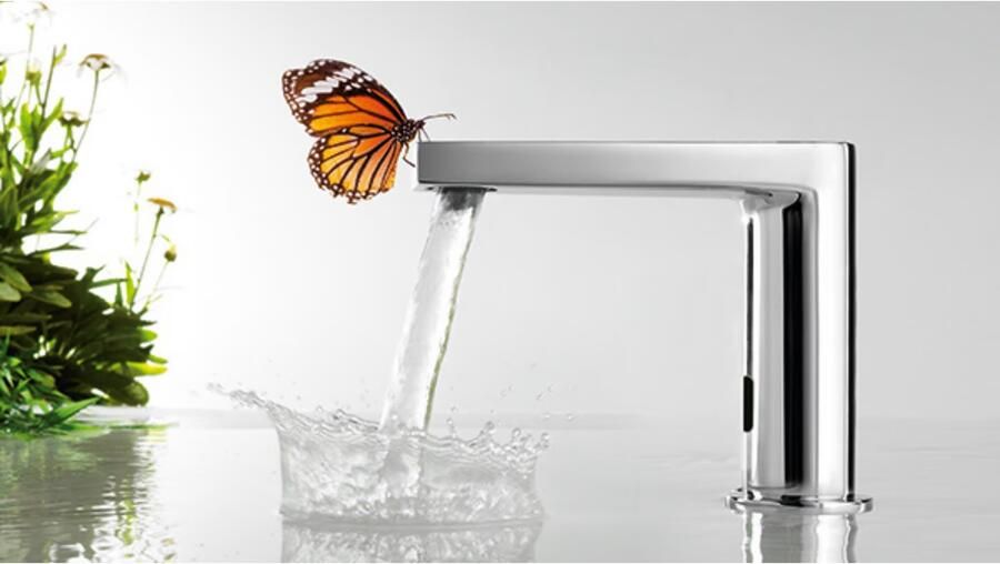 Tres Wastafelkraan Tronic | Opbouw | Mengkraan | Standaard model | Infrarood sensor | Rond | Chroom - Foto 2