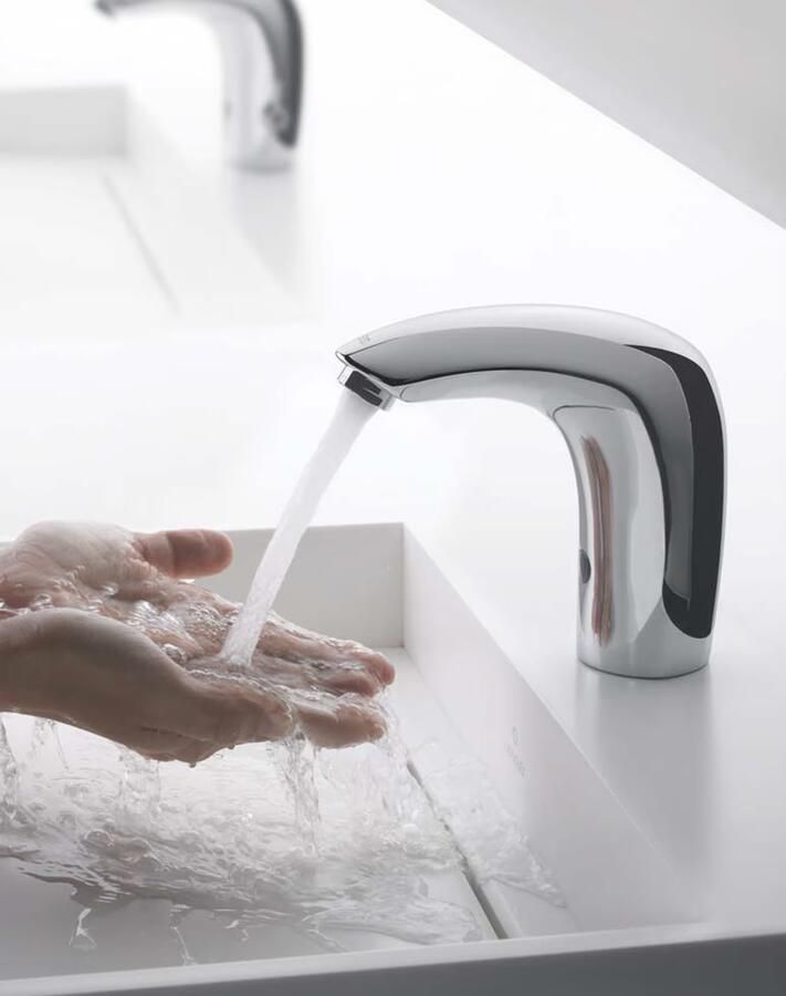 Tres Wastafelkraan Tronic | Opbouw | Mengkraan | Standaard model | Infrarood sensor | Rond | Chroom - Foto 2