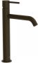 Tres Wastafelkraan Study | Opbouw | Mengkraan | Hoog model | 1-knop | Rond | Zwart brons - Thumbnail 1