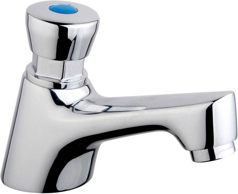 Wiesbaden Fonteinkraan zelfsluitend Autostop | Opbouw | Koudwater kraan | Standaard model | Rond | Chroom - Foto 2