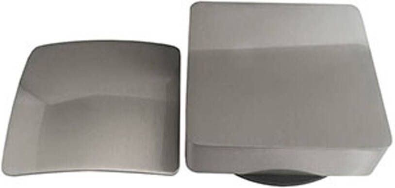 Wiesbaden Basic knop en waste voor bad overloop combinatie met vulfunctie vierkant | Geborsteld staal - Foto 2