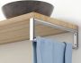 Wiesbaden Bracket ophangbeugel plankdrager vierkant 46x22 cm RVS look - Thumbnail 1