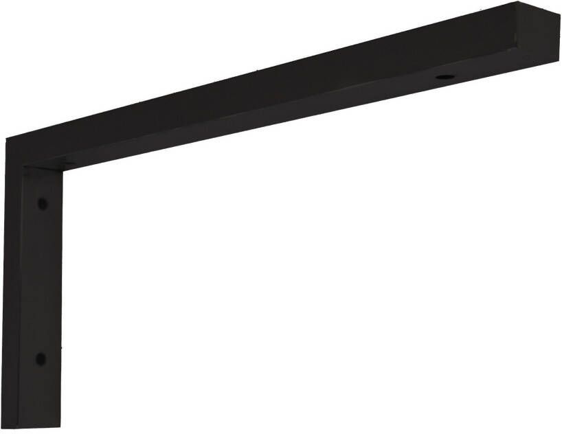 Wiesbaden Bracket ophangbeugel L-vorm plankdrager 46x22 cm zwart mat