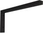 Wiesbaden Bracket ophangbeugel L-vorm plankdrager 46x22 cm zwart mat - Thumbnail 1