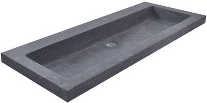 Wiesbaden Raw wastafel dubbel zonder kraangaten 120x46x5 cm hardsteen gezoet 39.3767 - Foto 4