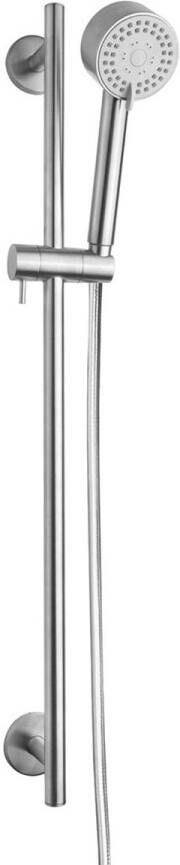 Wiesbaden Cadans glijstangset compleet met handdouche en doucheslang chroom - Foto 7