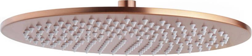Wiesbaden luxe messing hoofddouche rond 30cm geborsteld koper 29.6816