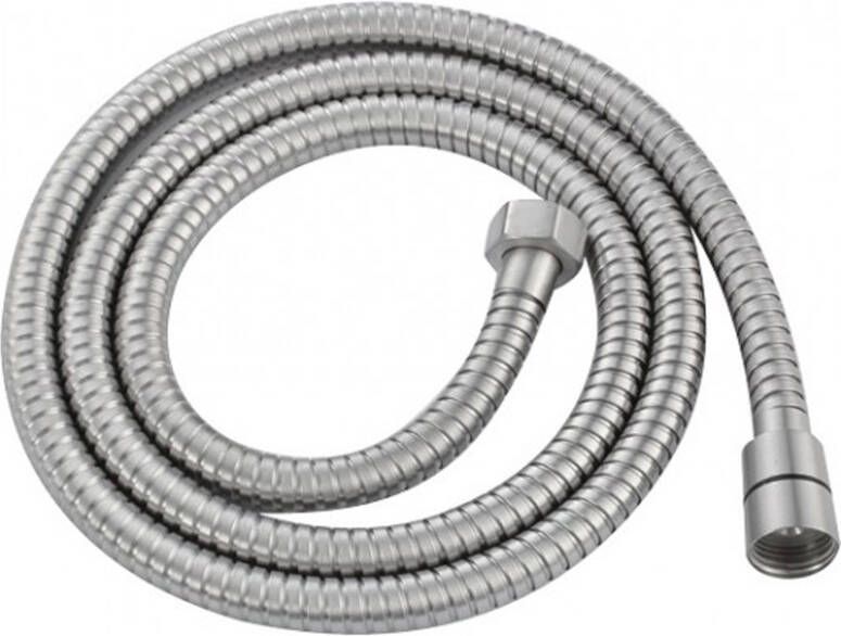 Wiesbaden Doucheslang | 150 cm | RVS-304 | Geribbeld | RVS - Foto 2