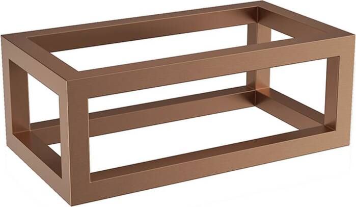 Wiesbaden Frame voor fontein Nick | Wandmontage | 39.5x15x21.5 cm | Vierkant | Geborsteld brons koper