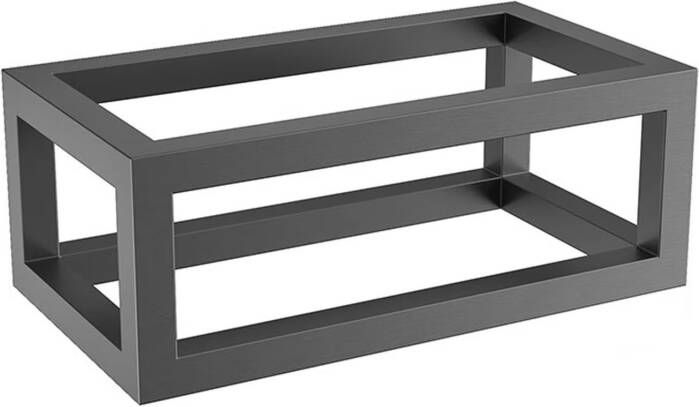 Wiesbaden Frame voor fontein Nick | Wandmontage | 39.5x15x21.5 cm | Vierkant | Gunmetal