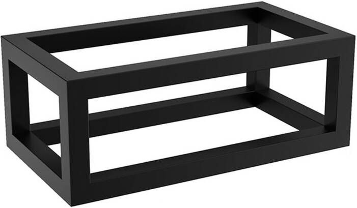 Wiesbaden Frame voor fontein Nick | Wandmontage | 39.5x15x21.5 cm | Vierkant | Zwart mat