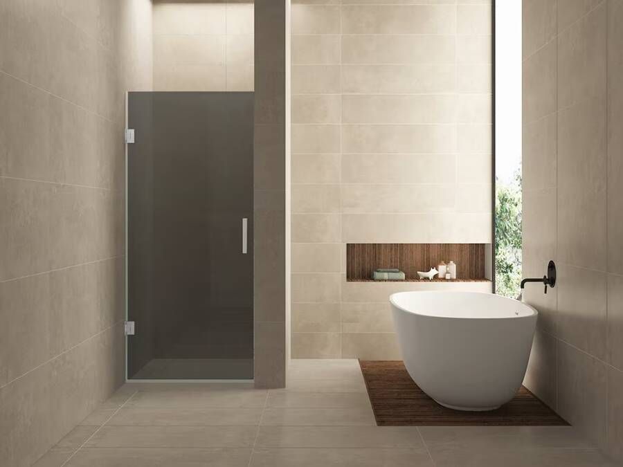 Wiesbaden Glas voor nisdeur Less | 80x200 cm | Nano | Rookglas